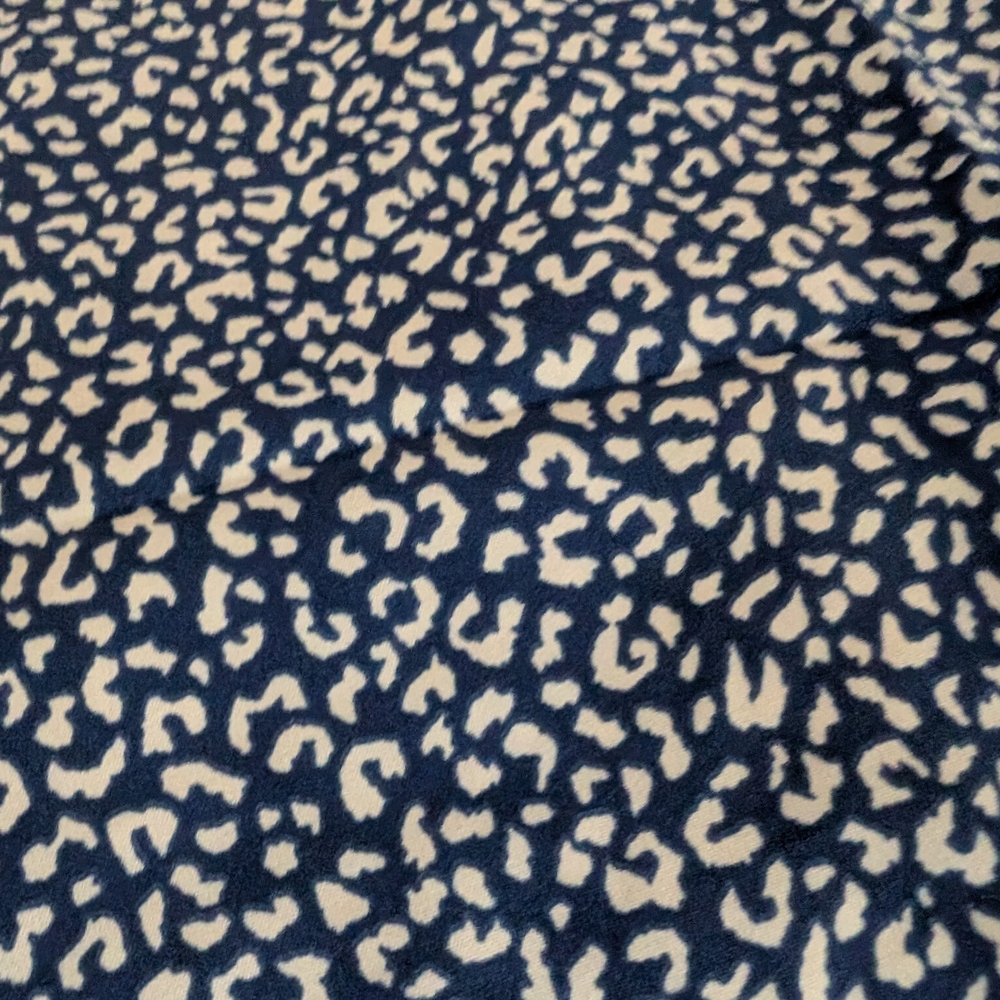 SHEIN Navy and White Patterned Blouse - Picture 3 of 3